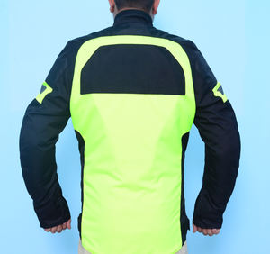 เสื้อแจ็คเก็ตมอเตอร์ไซค์ผ้าคอร์ดูร่าขายส่งสำหรับฤดูหนาว พร้อมแถบสะท้อนแสงเพื่อความปลอดภัยและแผ่นป้องกันที่ถอดออกได้ - Product Image 6