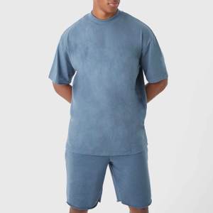 Conjunto de Camiseta y Pantalones Cortos a Cuadros de Poliéster/Algodón para Hombre, de Secado Rápido, Transpirable, Estilo Casual, Hecho en Pakistán - Product Image 2