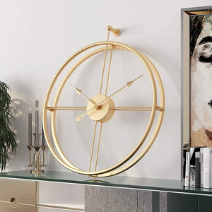 Luxury <b>Large</b> Metal Wall <b>Clock</b> Creative Traditional Design for Living Room Home Office Bedroom and Wall Decoration At Cheap Price - Product Image 2