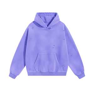 <b>Men</b>’s Distressed Hoodie Washed <b>Pullover</b> <b>Men</b>’s Classic Hoodie Distressed Design - Product Image 1