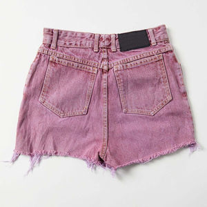 2026 New Arrival Women's Mid-Waist High-Comfort Low-Rise Faded Wash Denim Mini Shorts with <b>Soft</b> Edge Detailing and Trendy Summer - Product Image 3