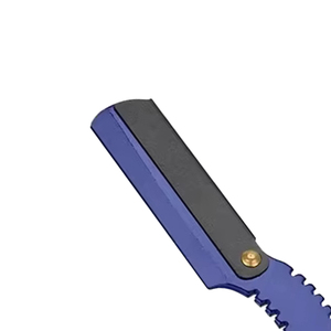 Rasoir manuel professionnel de haute qualité en acier inoxydable à lame droite, rasoir à anneau pour hommes et femmes, rasoir sûr à lame unique, OEM - Product Image 3