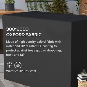 Copertura per Dondolo da Giardino a 3 Posti in Oxford 600D, Impermeabile e Anti-UV, Protezione dalla Pioggia, Grigio Scuro, per Uso Esterno - Product Image 1