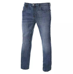 Jean droit en denim souple taille mi-haute pour homme - Pantalon de mode respirant, écologique et coupe-vent teint en pièce, fabriqué au Bangladesh - Product Image 6