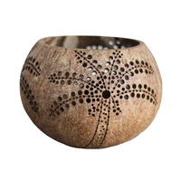 COCO-ECO Pots de fleurs écologiques en coquille de noix de coco - Décoration de jardin biodégradable, design moderne fait main, modèle mural Ben Tre K1