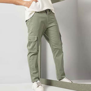 Nouvelle Arrivée 2026 – Pantalon Cargo Décontracté 100% Coton Épais Couleur Unique Séchage Rapide Design Personnalisé 4 Poches Homme Service OEM - Product Image 4