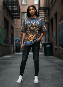 T-shirts amples et carrés en coton 260 g/m² pour hommes – Vente en gros, personnalisables, streetwear, imprimés, effet délavé, t-shirt vieilli - Product Image 5