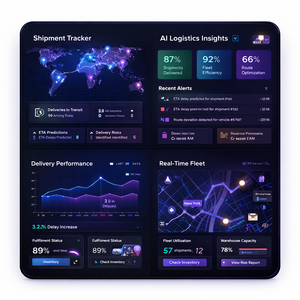 Professional AI Logistics Management <b>Software</b> with Smart Automation and Real-Time Tracking - Product Image 1
