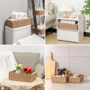 Set of 3 combined seagrass <b>baskets</b> Handmade Storage <b>Basket</b> Wholesale eco-friendly Made in Viet Nam - Product Image 5