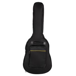Custodia Imbottita Nera da 41 Pollici per Chitarra Acustica, Realizzata in PC e Nylon con Chiusura a Cerniera, Adatta anche per Basso - Product Image 4