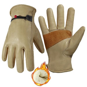 Guantes de Trabajo de Cuero Vacuno Resistentes al Desgaste de Alta Calidad para Protección de Manos, para Conductores y Trabajadores - Product Image 1