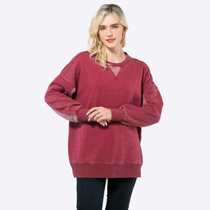 New Design Crew Neck Custom Autumn <b>Gym</b> Fitness <b>Sets</b> Women Plain Cotton Loose <b>Long</b> <b>Sleeve</b> Pullover Crop Top Sweatshirt Women - Product Image 1