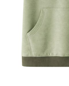 Sweat à capuche vert olive à manches courtes pour homme, pull décontracté, t-shirt à capuche, imprimé graphique, streetwear, mélange de coton, poche kangourou - Product Image 4