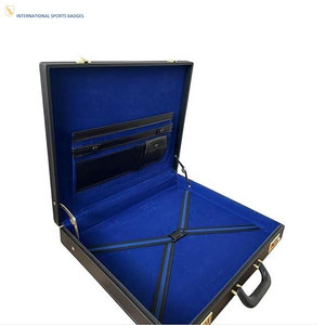 Custom Storage Leather Masonic Regalia Hard Case Eco-Friendly Durable Magnet Logo <b>Briefcase</b> Unisex Wholesale Price - Product Image 1