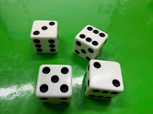 Juego de Dados Cuadrados de Plástico Ecológicos Clásicos Personalizados de Primera Calidad, Juegos de Mesa, Casino, Fiestas, Entretenimiento, Duraderos, Coloridos, Más Vendidos - Product Image 2