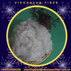 Vikohasan - Fibra Discontinua de Poliéster 100% Reciclado, Grado HCS 15d, Siliconada, Hueca y Conjugada en 3D, Material GRS para Hilado de PET - Product Image 2