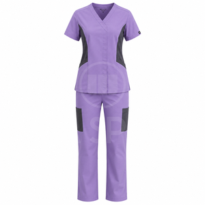 Tenues médicales sportives haut de gamme Wida en tissu sergé polyester/coton, unisexe, pour usage hospitalier, uniforme professionnel de santé, OEM - Product Image 2
