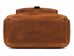 Gravs BP-12L Vintage Leather Luxury Roll Top <b>Backpack</b> <b>Large</b> Capacity Travel Laptop Bag for Men <b>Women</b> Portable Office Use - Product Image 2