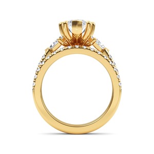 Magnífico Anillo de Diamantes Cultivados en Laboratorio con Corte Baguette y Asscher, 4.11 CTW, Elaborado en Elegante Oro Rosa de 10K - Product Image 6