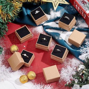 Ring <b>Gift</b> Box Jewelry <b>Gift</b> <b>Boxes</b> Square Cardboard Jewelry Box with Foam <b>Small</b> Earring Packing <b>Boxes</b> for Selling Mother's Day - Product Image 4