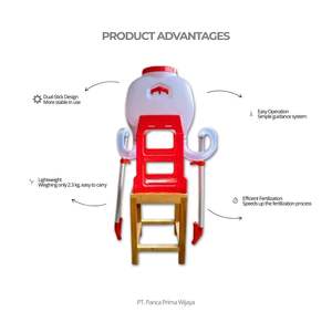 Épandeur d'engrais manuel SAAM de haute qualité FM11 |   Applicateur granulaire à double bâtonnet facile à utiliser pour les exploitations maraîchères - Product Image 3