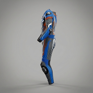 Traje de Motociclismo Profesional de Una Pieza en Cuero Perforado para Hombre, con Protección Certificada CE - Product Image 3