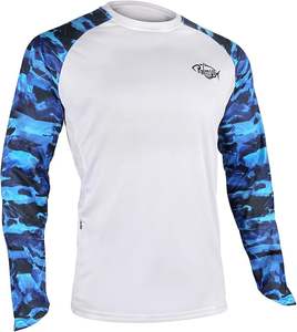 Camisa de Pesca y Caza al por Mayor para Hombre, Ligera, Transpirable, de Poliéster, con Protección UV, Personalizable con Logotipo Privado - Product Image 1