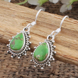 Pendientes de Cobre Verde Vintage, Hechos a Mano, Estilo Boho, Joyería Oxidada, Regalo de Aniversario, Venta al Por Mayor - Product Image 6