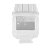 Bac de rangement alimentaire commercial 81L en plastique PP mobile, écologique et étanche pour la farine et les céréales de cuisine