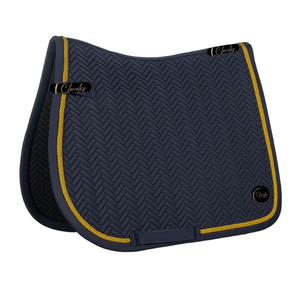 Tapis de selle matelassé doublé polaire de haute qualité pour le dressage et le saut d'obstacles, sur mesure, vente en gros de produits équestres - Product Image 3