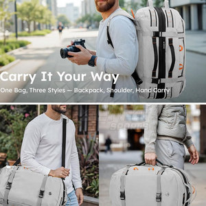 Sac à dos convertible de haute qualité en tissu polyester résistant à l'eau, facile à transporter, grande capacité, pour le sport, les voyages en plein air - Product Image 2