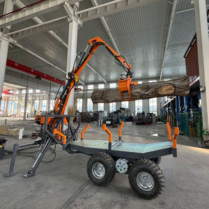 Nouvelle remorque forestière diesel pour le transport du bois avec pompe et engrenages, capacité de 2000 kg, remorque à benne basculante pour le bois - Product Image 4