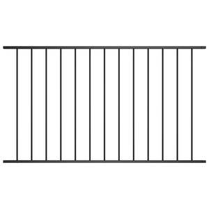 Panel de Cerca de Acero con Recubrimiento de Polvo Negro de 5.4 pies x 4.1 pies, Producto de Estructuras de Acero - Product Image 1