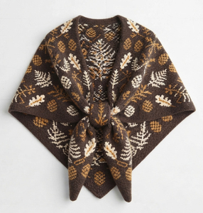 Châle triangulaire en tissu tricoté doux pour femmes, couleurs unies, offre chaleur, écharpes et châles traditionnels - Product Image 1