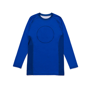T-shirt de compression à manches longues pour homme, noir et turquoise, à séchage rapide, pour entraînement MMA, style ajusté, adulte - Product Image 5