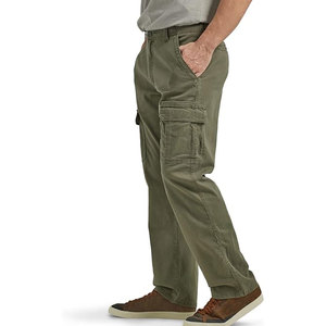 Casual Wear 100% Cotton Button Fly Outdoor Men's <b>Pants</b> Multiple Pockets Lightweight Washed Men <b>Cargo</b> <b>Pants</b> - Product Image 2