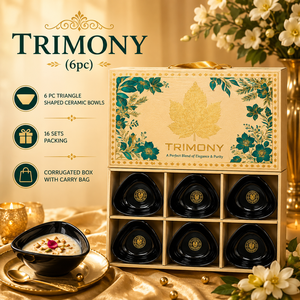 Ensemble de tasses à thé en céramique noire personnalisée Serenity 6+3 400 ml, boîte cadeau, design floral de luxe, bols assortis, emballage ondulé, sac de transport - Product Image 3
