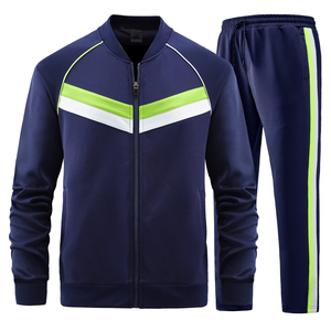 Último Diseño, Logotipo Personalizado, Sudadera con Capucha, Conjunto Deportivo 2 en 1 para Hombre, Invierno, con Cremallera, Servicio Mayorista OEM, Poliéster - Product Image 2