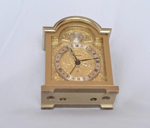 Trending Brass <b>Mantel</b> <b>Clock</b> Roman Numerals Mechanical Movement Traditional Design Silent Non Ticking Hourly Chiming - Product Image 6