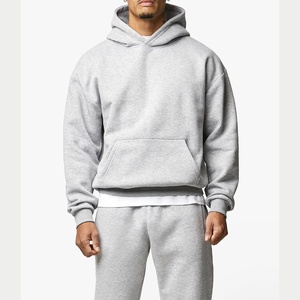 Brand Customized Breathable Men's <b>Matching</b> <b>Set</b> Pullover Oversized Hoodie <b>Jogger</b> Pants <b>Set</b> Blank 2 Piece Tracksuits - Product Image 6