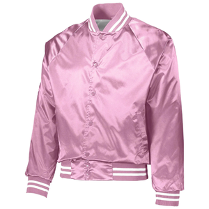 Wholesale Rate Women <b>Crop</b> <b>Top</b> Stain Jackets Plus Satin Contrast Button Bomber Jacket OEM Service Stain <b>Men</b> Varsity - Product Image 1