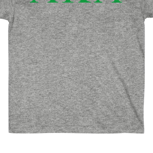 Camiseta con letras AKA, color gris jaspeado, estampado gráfico, cuello redondo, informal, de algodón, de manga corta, para hermandad - Product Image 4