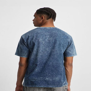 Fabricante 250 300 Gsm Blank Box Tee camiseta para hombres Drop Shoulder Boxy Fit Crop camiseta de gran tamaño Heavyweight 100% algodón - Product Image 2