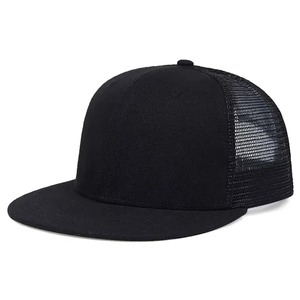 Custom Logo Embroidery Patch Mesh Trucker Hat 6-Panel <b>Snapback</b> Adjustable Unisex Street Style Casual <b>Cap</b> Spring Summer OEM - Product Image 2