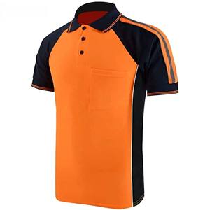 เสื้อกอล์ฟผู้ชายระดับไฮเอนด์ ลายเรียบ แห้งเร็ว กันยับ ผ้าฝ้าย 100% รับสั่งพิมพ์ลายปัก - Product Image 2