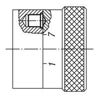 Ressort à poussoir K0333, version lisse, D=3 L=4, en acier inoxydable, composants : acier inoxydable