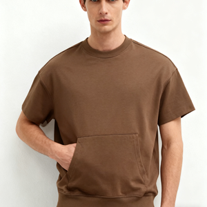 Camiseta Extra Grande Personalizada para Hombre, con Logotipo Impreso, 100% Algodón, Tallas Grandes, Camiseta Holgada de Moda Otoñal para Hombre - Product Image 4