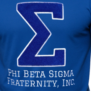 Camiseta de Chenilla Phi Beta Sigma Big Sigma Azul para Hombre, Camiseta con Letras Griegas, Ropa de Fraternidad Premium, Manga Corta, Corte Clásico - Product Image 6