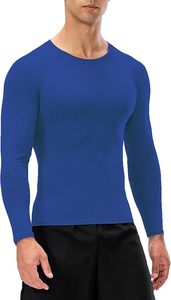 Men's Compression Long Sleeve Performance Shirt Premium Quick Dry Compression Base <b>Layer</b> <b>Top</b> Men's Athletic Compression Training - Product Image 2