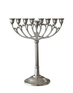 Brass Menorah 9 Arms Candelabra Religious Candle Holder Durable Gold Finish Tabletop <b>Decor</b> Wedding <b>Decoration</b> <b>Table</b> Accessories - Product Image 2